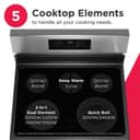 30" Rear Control Electric Range with Air Fry view 6