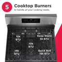 30" Rear Control Gas Range with Air Fry view 6