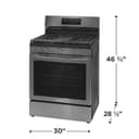 30" Gas Range with No Preheat + Air Fry view 2