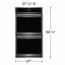 27" Double Electric Wall Oven with Total Convection view 2