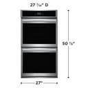 27" Double Electric Wall Oven with Total Convection view 2
