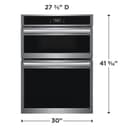 30" Electric Wall Oven and Microwave Combination with 15+ Ways To Cook view 2
