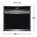 30" Single Electric Wall Oven with 15+ Ways To Cook view 2