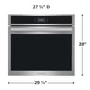 30" Single Electric Wall Oven with Stone-Baked Pizza view 2