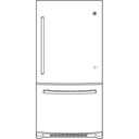Ge® Energy Star® 21.0 Cu. Ft. Bottom-freezer Refrigerator view 11