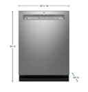Fingerprint Resistant Front Control with Stainless Steel Interior Dishwasher with Sanitize Cycle view 12