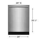 24" Hybrid Tub Dishwasher view 2