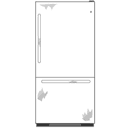 18.1 Cu. Ft. Stainless Bottom-Freezer Drawer Refrigerator view 3
