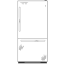 18.1 Cu. Ft. Stainless Bottom-Freezer Drawer Refrigerator view 3