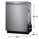 24" Stainless Steel Tub Dishwasher with CleanBoost™ and Adaptive Quick Wash view 2