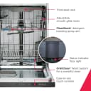 24" Stainless Steel Tub Dishwasher with CleanBoost™ and Adaptive Quick Wash view 4