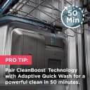 24" Stainless Steel Tub Dishwasher with CleanBoost™ and Adaptive Quick Wash view 12