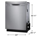 24" Stainless Steel Tub Dishwasher with CleanBoost™ and Adaptive Quick Wash view 2