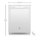 Ge® Energy Star® Top Control With Stainless Steel Interior Dishwasher With Sanitize Cycle view 3