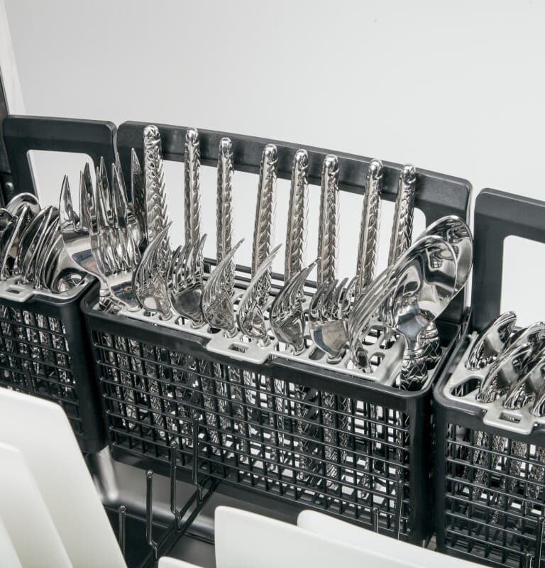 Stainless Steel Interior Dishwasher with Hidden Controls