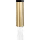 Autograph Edition Gemini Pull Down Single Handle Kitchen Faucet In Matte Black And Champagne Bronze view 7