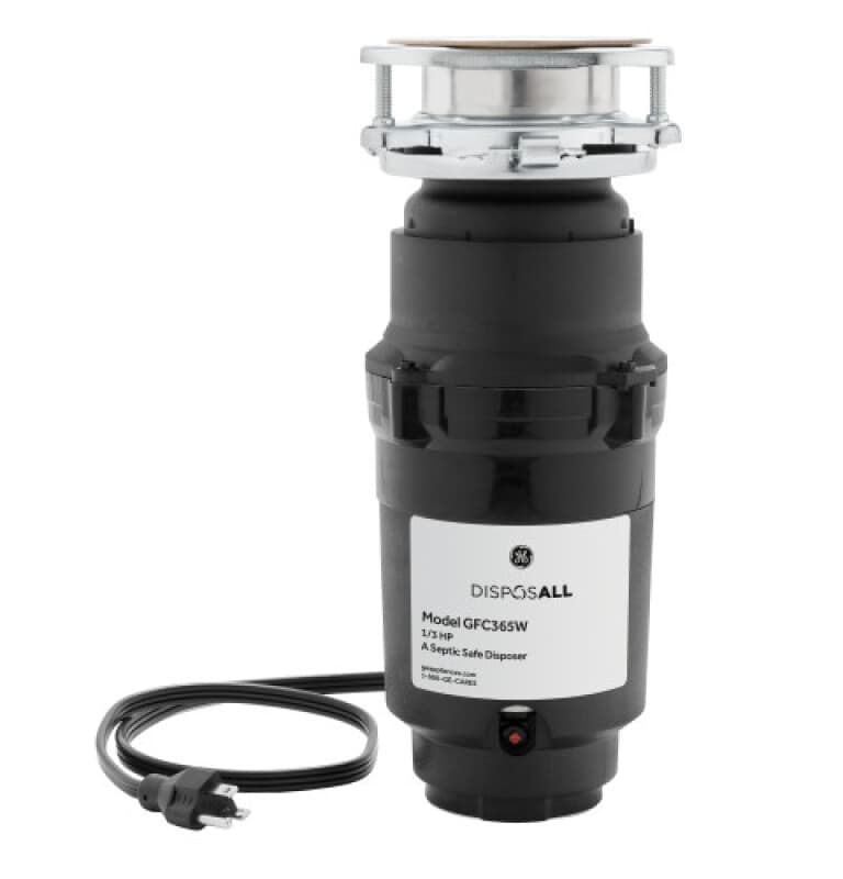 Disposall® 1/3 Hp Continuous Feed Garbage Disposer - Corded