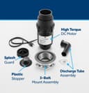 Disposall® 1/2 Hp Continuous Feed Garbage Disposer Corded view 3