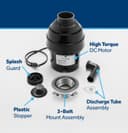 Disposall® 3/4 Hp Continuous Feed Garbage Disposer - Corded view 3