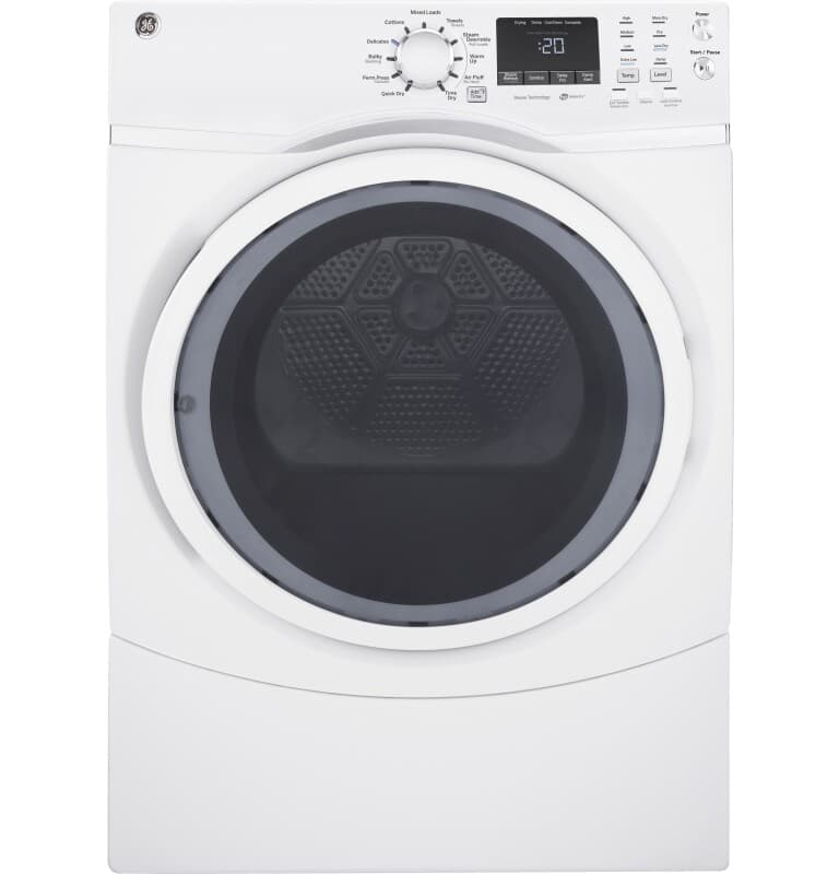 7.5 cu. ft. capacity Front Load electric dryer with steam