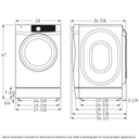 8.3 cu. ft. Capacity RightHeight Front Load Electric Dryer with Steam view 9