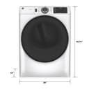 Ge® Energy Star® 7.8 Cu. Ft. Capacity Smart Front Load Electric Dryer With Sanitize Cycle view 4
