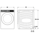 7.8 cu. ft. Capacity Smart Front Load Electric Dryer with Steam and Sanitize Cycle view 23