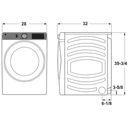 7.8 cu. ft. Capacity Smart Front Load Gas Dryer with Steam and Sanitize Cycle view 23