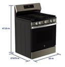 Ge® 30" Free-standing Gas Convection Range With No Preheat Air Fry And Easywash™ Oven Tray view 15