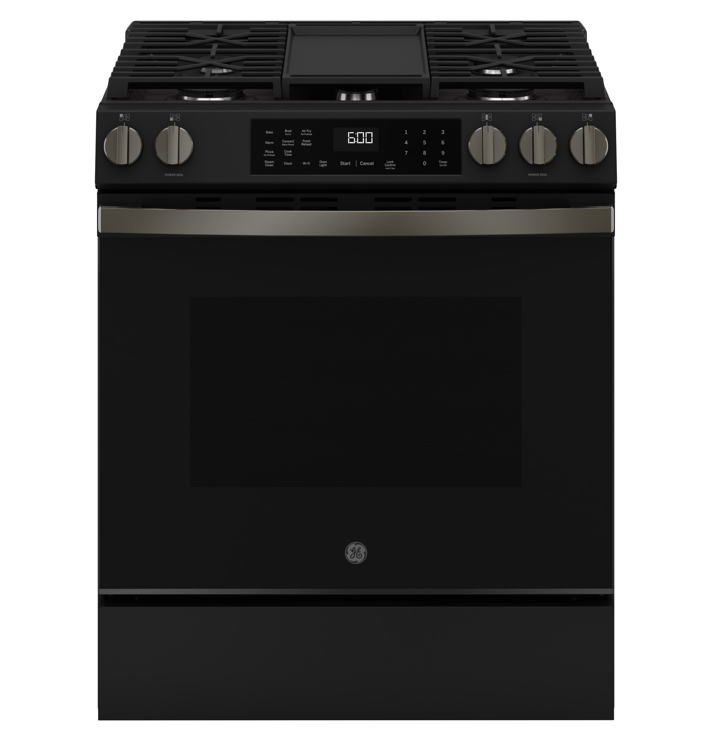 Ge® 30" Slide-in Front-control Convection Gas Range With No Preheat Air Fry And Easywash™ Oven Tray