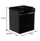 Ge® 30" Slide-in Front-control Convection Gas Range With No Preheat Air Fry And Easywash™ Oven Tray view 15