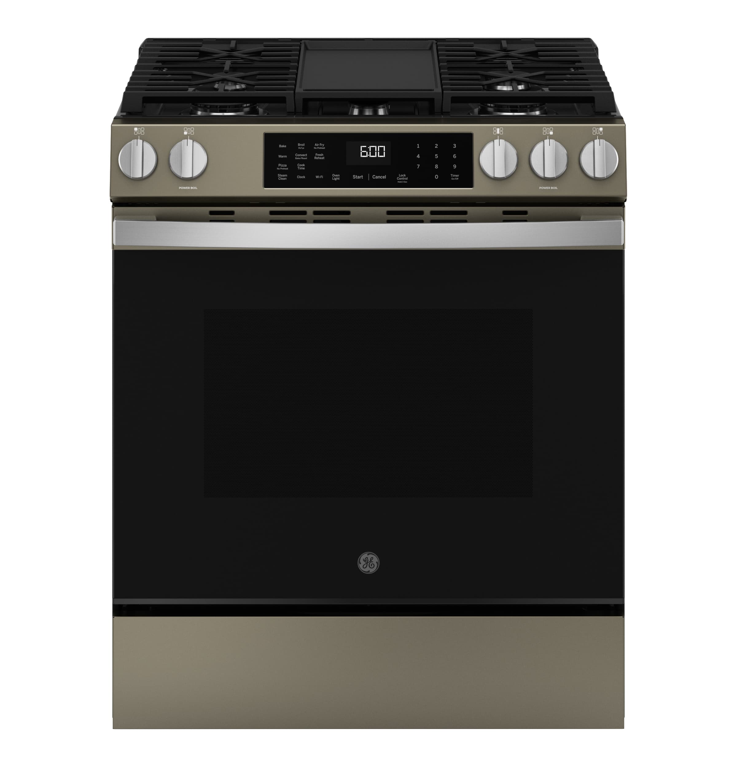 Ge® 30" Slide-in Front-control Convection Gas Range With No Preheat Air Fry And Easywash™ Oven Tray