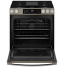 Ge® 30" Slide-in Front-control Convection Gas Range With No Preheat Air Fry And Easywash™ Oven Tray view 21