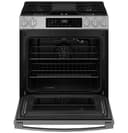 Ge® 30" Slide-in Front-control Convection Gas Range With No Preheat Air Fry And Easywash™ Oven Tray view 21