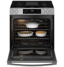 Ge® 30" Slide-in Front-control Convection Gas Range With No Preheat Air Fry And Easywash™ Oven Tray view 22