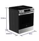 Ge® 30" Slide-in Front-control Convection Gas Range With No Preheat Air Fry And Easywash™ Oven Tray view 15