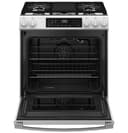 Ge® 30" Slide-in Front-control Convection Gas Range With No Preheat Air Fry And Easywash™ Oven Tray view 21