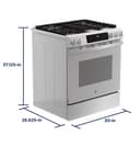 Ge® 30" Slide-in Front-control Convection Gas Range With No Preheat Air Fry And Easywash™ Oven Tray view 15