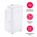 3-in-1 Connected Inverter Portable Room Air Conditioner with Supplemental Heat 14,000 BTU (ASHRAE) / 10,000 BTU (DOE) view 13