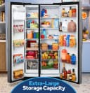 24.2 Cu. Ft. Counter-Depth Side-By-Side Refrigerator with Internal Dispenser and In-Door Icemaker view 12