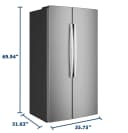 24.2 Cu. Ft. Counter-Depth Side-By-Side Refrigerator with Internal Dispenser and In-Door Icemaker view 27