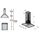 48 in. Convertible Vent Island Mount Range Hood view 6