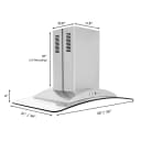 30 in. Convertible Vent Island Mount Range Hood view 9