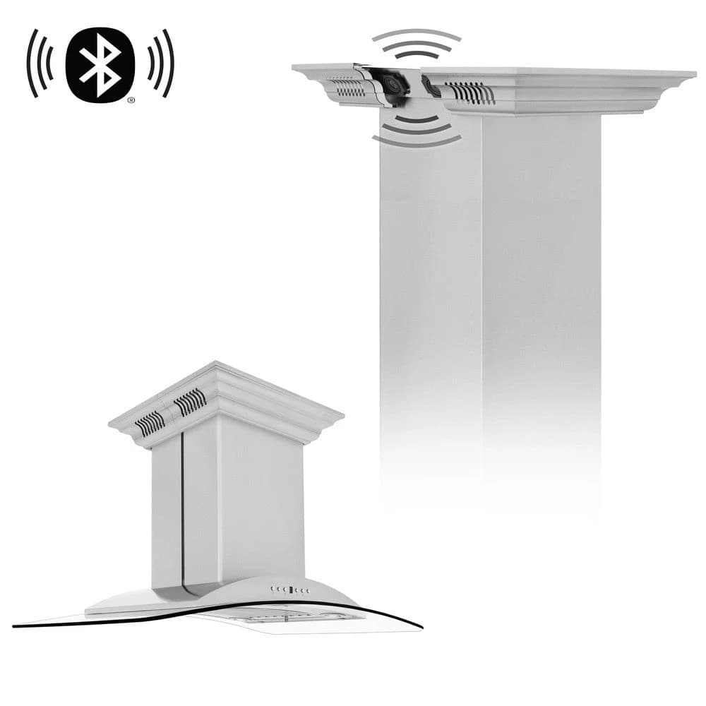 30 in. CrownSound™ Ducted Vent Island Mount Range Hood
