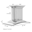 30 in. CrownSound™ Ducted Vent Island Mount Range Hood view 14