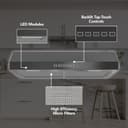 Broan-NuTone 30-Inch Under Cabinet Range Hood, ENERGY STAR, 350 Max Blower CFM, Black Stainless Steel view 2