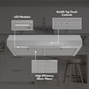 Broan-NuTone 30-Inch Under Cabinet Range Hood, ENERGY STAR, 350 Max Blower CFM, Stainless Steel view 2