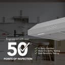 Broan-NuTone 30-Inch Under Cabinet Range Hood, ENERGY STAR, 350 Max Blower CFM, Stainless Steel view 4