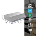 Glacier 36Inch 350 MAX Blower CFM 1.5 Sones Stainless Range Hood view 6
