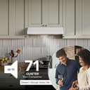 Glacier 30Inch 490 MAX Blower CFM 1.0 Sones White Range Hood view 4